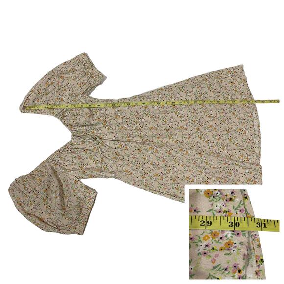 Sophie Rue Floral Puff Sleeve Mini Dress - Small - Picture 2 of 11